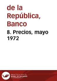 Portada:8. Precios, mayo 1972