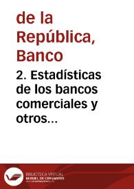 Portada:2. Estadísticas de los bancos comerciales y otros institutos de crédito, julio 1949