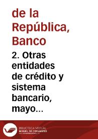 Portada:2. Otras entidades de crédito y sistema bancario, mayo 1980