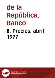 Portada:8. Precios, abril 1977