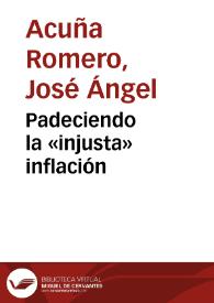 Portada:Padeciendo la «injusta» inflación