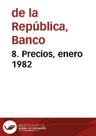 Portada:8. Precios, enero 1982