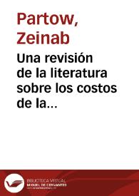 Portada:Una revisión de la literatura sobre los costos de la inflación