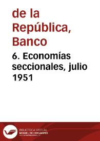 Portada:6. Economías seccionales, julio 1951