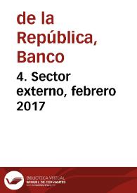 Portada:4. Sector externo, febrero 2017