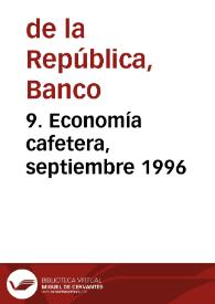 Portada:9. Economía cafetera, septiembre 1996