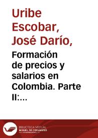 Portada:Formación de precios y salarios en Colombia. Parte II: formación de salarios