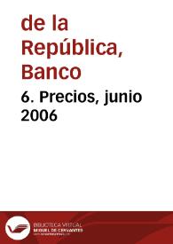 Portada:6. Precios, junio 2006