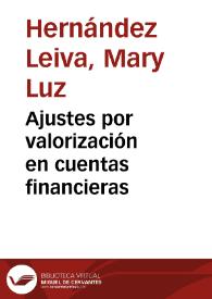 Portada:Ajustes por valorización en cuentas financieras