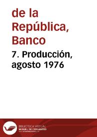 Portada:7. Producción, agosto 1976