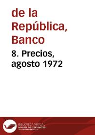 Portada:8. Precios, agosto 1972