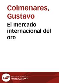 Portada:El mercado internacional del oro