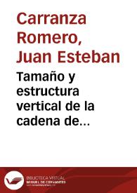 Portada:Tamaño y estructura vertical de la cadena de producción industrial colombiana desde 1990