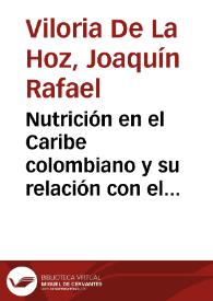 Portada:Nutrición en el Caribe colombiano y su relación con el capital humano