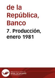 Portada:7. Producción, enero 1981