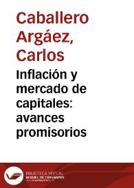 Portada:Inflación y mercado de capitales: avances promisorios