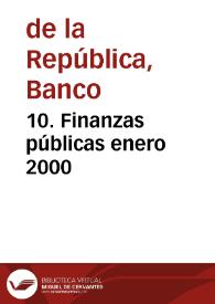 Portada:10. Finanzas públicas enero 2000