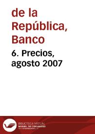 Portada:6. Precios, agosto 2007