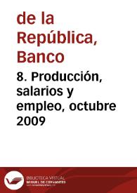 Portada:8. Producción, salarios y empleo, octubre 2009