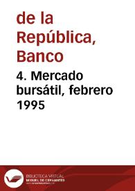 Portada:4. Mercado bursátil, febrero 1995