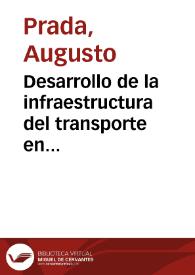 Portada:Desarrollo de la infraestructura del transporte en Colombia