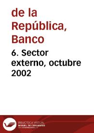 Portada:6. Sector externo, octubre 2002