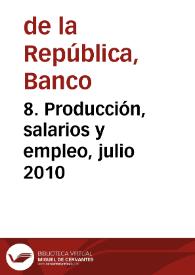 Portada:8. Producción, salarios y empleo, julio 2010