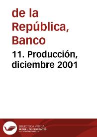 Portada:11. Producción, diciembre 2001