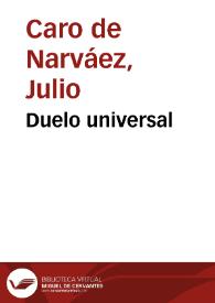 Portada:Duelo universal