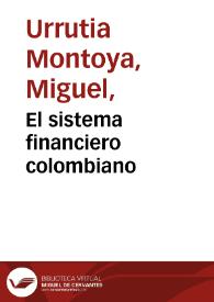 Portada:El sistema financiero colombiano