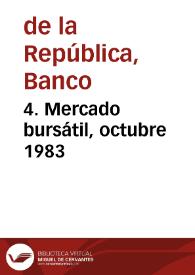 Portada:4. Mercado bursátil, octubre 1983