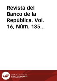 Portada:Vol. 16, Núm. 185 (marzo 1943)