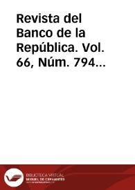 Portada:Vol. 66, Núm. 794 (diciembre 1993)
