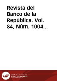 Portada:Vol. 84, Núm. 1004 (junio 2011)