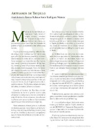 Portada:Artesanos de Trujillo / José Antonio Ramos Rubio e Irene Rodríguez Mateos