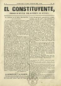 Portada:Tomo I, núm. 33, domingo 17 de agosto de 1856