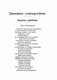 Portada:Literatura contemporánea. Evocaciones santanderinas. Las atarazanas / José del Río Sainz (Pick)
