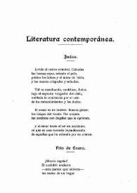 Portada:Literatura contemporánea. Judas. Frío de enero. Viento Sur / Ángel Espinosa