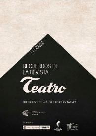 Portada:Recuerdos de la revista "Teatro" (1952-1957)