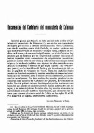 Portada:Documentos del Cartulario del monasterio de Celanova / Manuel Serrano y Sanz