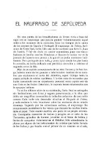 Portada:El Naufragio de Sepúlveda / Carlos Pereyra