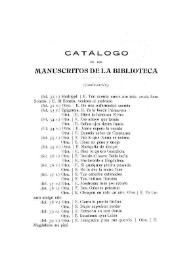 Portada:Catálogo de los manuscritos de la Biblioteca (Continuación) / Miguel Artigas y Ferrando