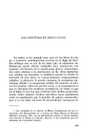Portada:Las aventuras de Diego Galán / Margarita Levisi