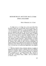 Portada:Menéndez Pelayo. Evolución de su actitud ante el Krausismo / Benito Madariaga De La Campa