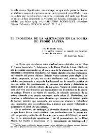 Portada:El problema de la alineación en la poesía de Pedro Lastra / Helmy F. Giacoman