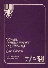 Portada:Israel Philarmonic Orchestra : Gala Concert