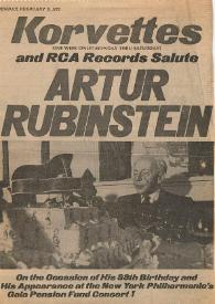 Portada:Korvettes and RCA records salute Arthur Rubinstein