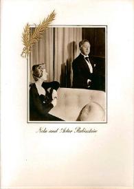 Portada:Ruth and Theodore E. Steinway are honored to have as their distinguished guests Nela and Artur Rubinstein. New York, 26 of july 1949