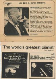 Portada:The World's Greatest Pianist