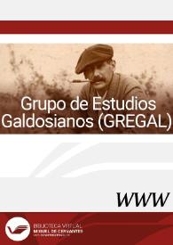 Portada:Grupo de Estudios Galdosianos (GREGAL)